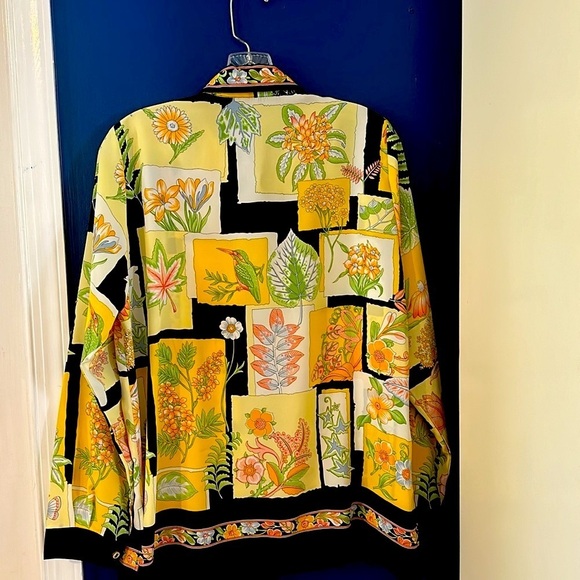 Women’s Vintage Gianni Nicole Collection Long Sleeve Button Up Blouse Size L - Picture 5 of 8